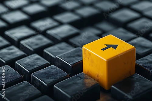 Yellow Arrow Block