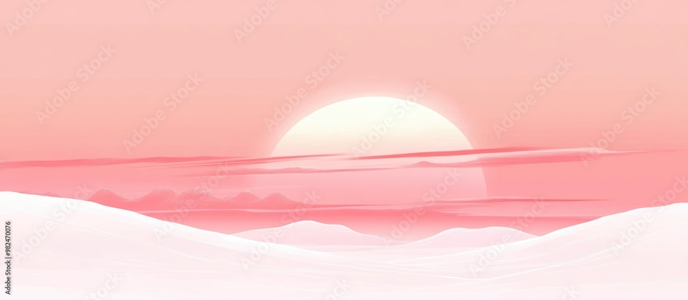 Beautiful Wide Abstract Sky And Horizon Background In Pink Gradient Beautiful Wide Abstract Sky And Horizon Background In Pink Gradient