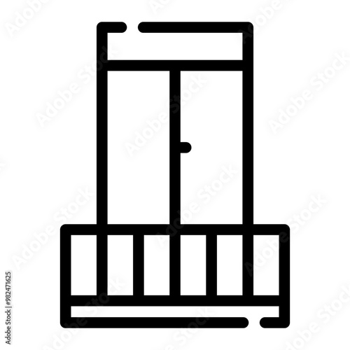 balcony line icon