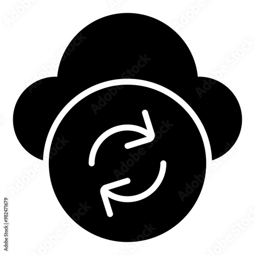 Recovery Data glyph icon photo