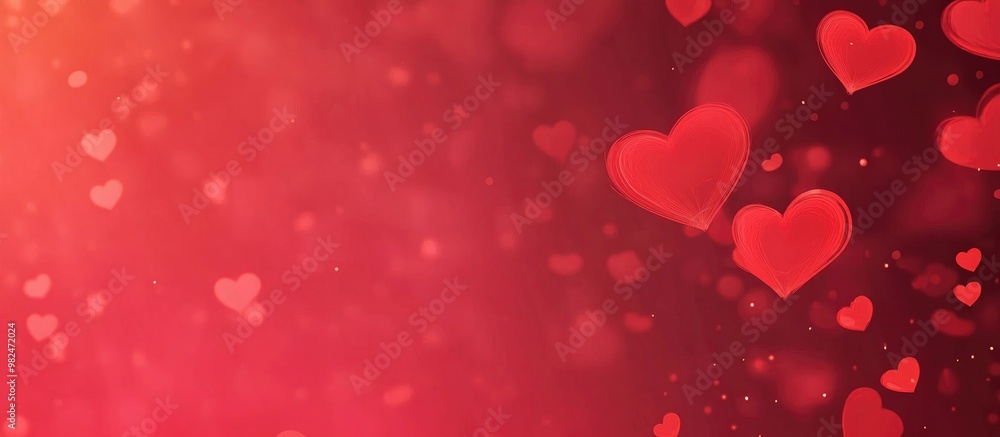 Abstract Red Background With Bokeh Effect For Valentine S Day Concept Abstract Red Background With Bokeh Effect For Valentine S Day Concept