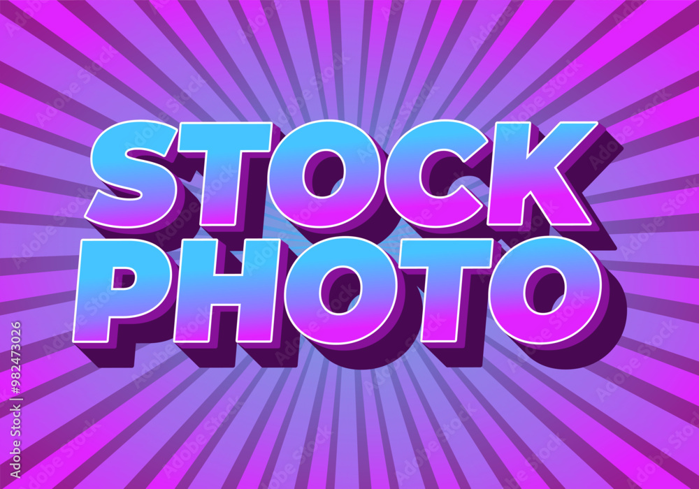 Stock photo. Text effect in 3D style with modern colors Stock photo. Text effect in 3D style with modern colors