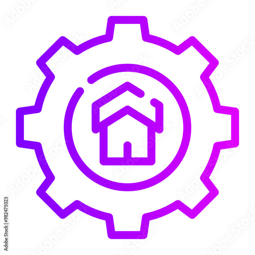 gear gradient icon