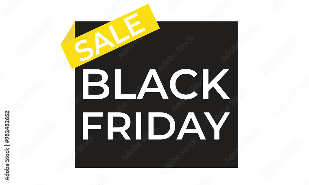 Obraz premium Black Friday sale badge, label design.vector icon.