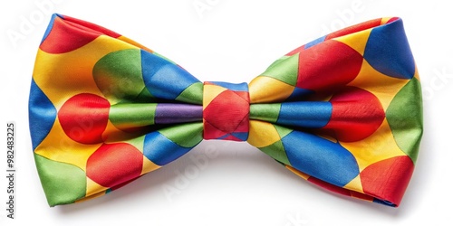 Wallpaper Mural Vibrant clown bowtie clipart ideal for lively designs, party invitations, and imaginative projects, adding a touch of Torontodigital.ca