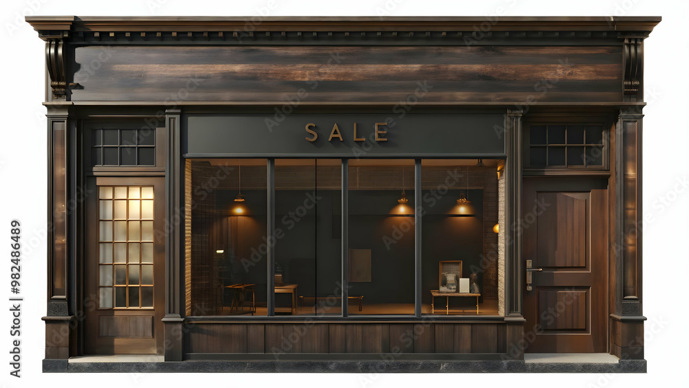Vibrant Flat Isolated Retail Storefront with Sale Sign - Simple Vector Illustration for Effective Marketing and Business Promotions Vibrant Flat Isolated Retail Storefront with Sale Sign - Simple Vector Illustration for Effective Marketing and Business Promotions