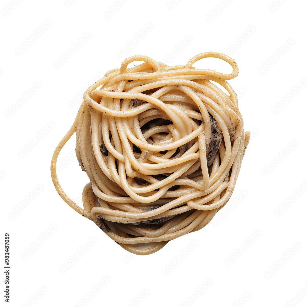 A close-up view of perfectly arranged spaghetti pasta, showcasing its smooth texture and inviting color, ideal for food-related projects. A close-up view of perfectly arranged spaghetti pasta, showcasing its smooth texture and inviting color, ideal for food-related projects.