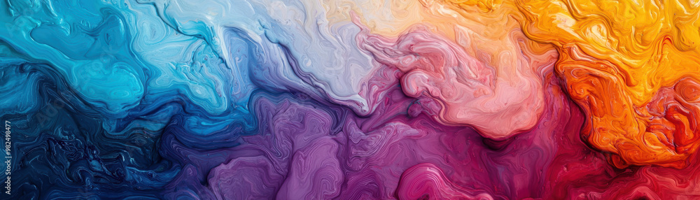 A waterfall of liquid colors cascading over a fantastical, otherworldly landscape, symbolizing creative flow A waterfall of liquid colors cascading over a fantastical, otherworldly landscape, symbolizing creative flow