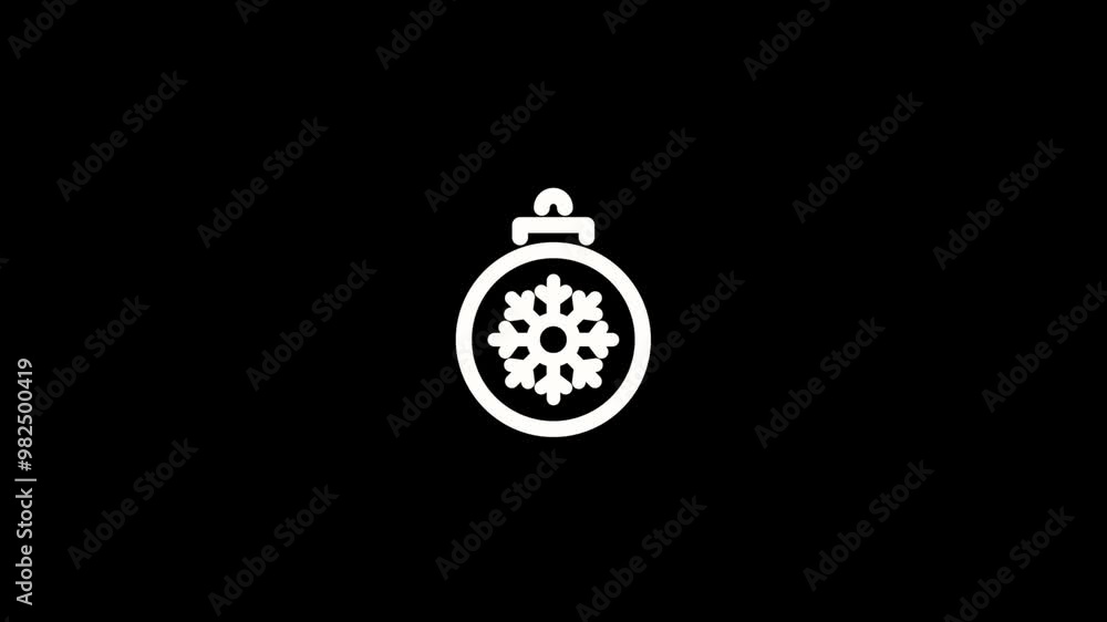 Merry Christmas and Happy New Year animation with white icon -Holiday Christmas greeting card. Merry Christmas and Happy New Year animation with white icon -Holiday Christmas greeting card.