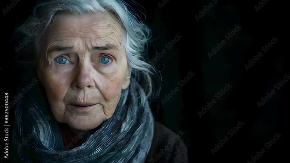 Video portrait of a old woman
Video portrait of a old woman