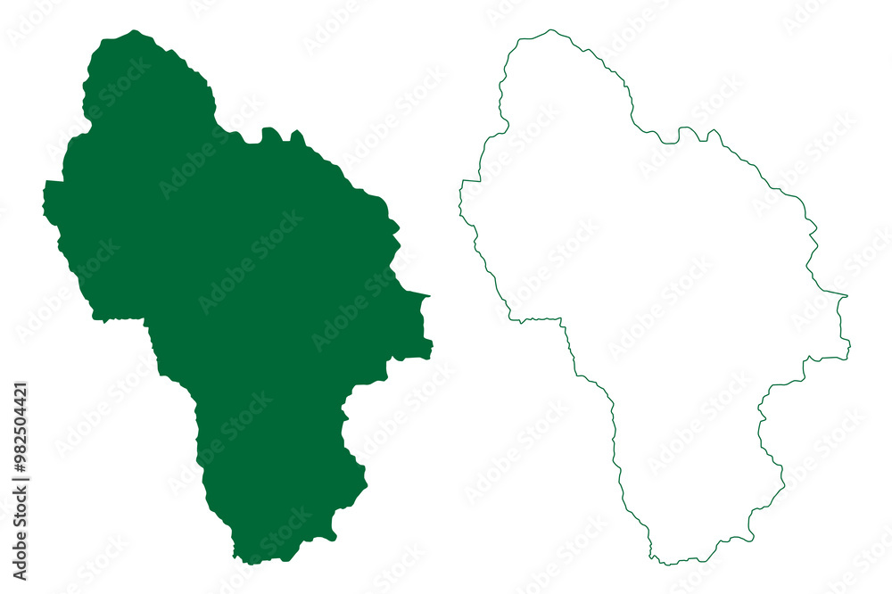 Kullu district (Himachal Pradesh State, Republic of India) map vector illustration, scribble sketch Kullu map Kullu district (Himachal Pradesh State, Republic of India) map vector illustration, scribble sketch Kullu map
