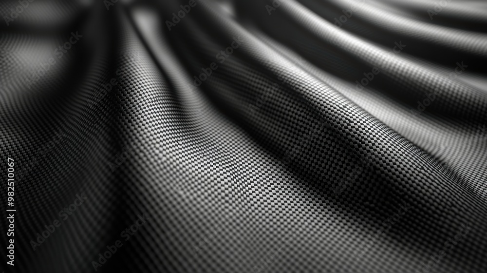 Black textured wavy carbon surface Black textured wavy carbon surface