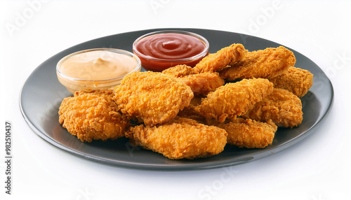 Crispy Chicken Tenders with Dipping Sauces