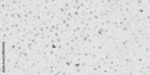 Terrazzo texture. Polished concrete floor and wall pattern. Old terrazzo flooring in seamless patterns texture , polished light gray, black and white stone for background. 