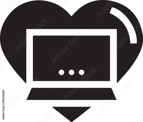 Love icon symbol vector image illustration
