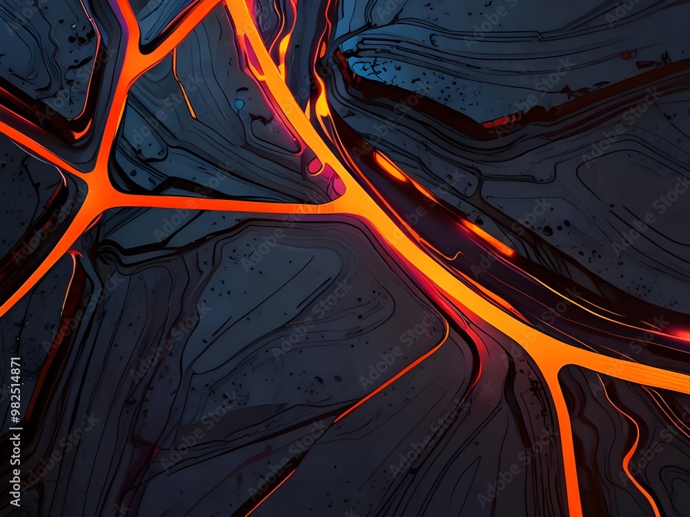 Abstract Lava Flow