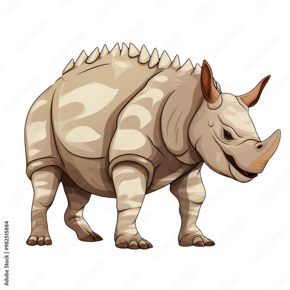 Fototapeta premium Centrosaurus Clipart Illustration