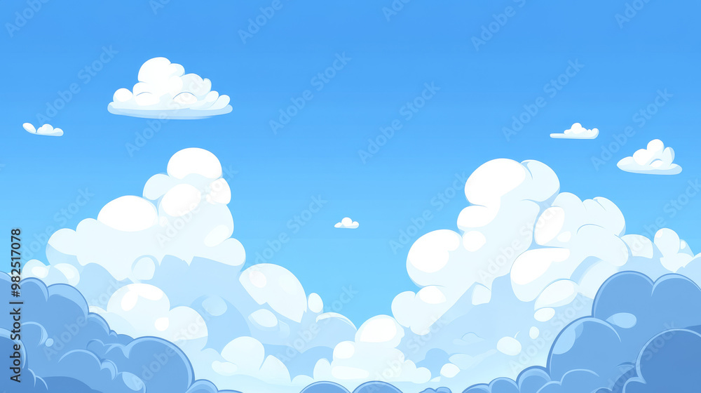A simple, blue cartoon drawing of a cloudy sky. It's like a nice, peaceful wallpaper for your phone or computer. A simple, blue cartoon drawing of a cloudy sky. It's like a nice, peaceful wallpaper for your phone or computer.