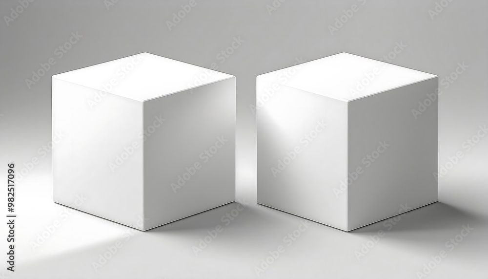 3d realistic vector icon. White cube. Isolated.
3d realistic vector icon. White cube. Isolated.
