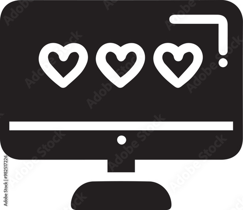 Love icon symbol vector image illustration
