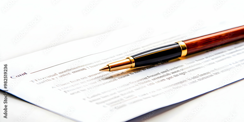 Isolated Business Contract and Pen Icon Vector for Corporate Branding, Legal Services, and Business Promotions on White Background Isolated Business Contract and Pen Icon Vector for Corporate Branding, Legal Services, and Business Promotions on White Background
