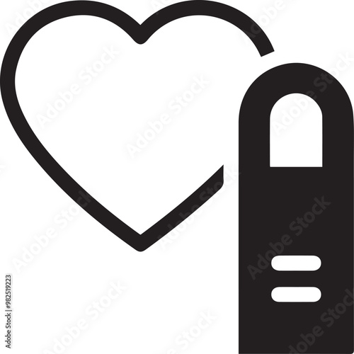 Love icon symbol vector image illustration
