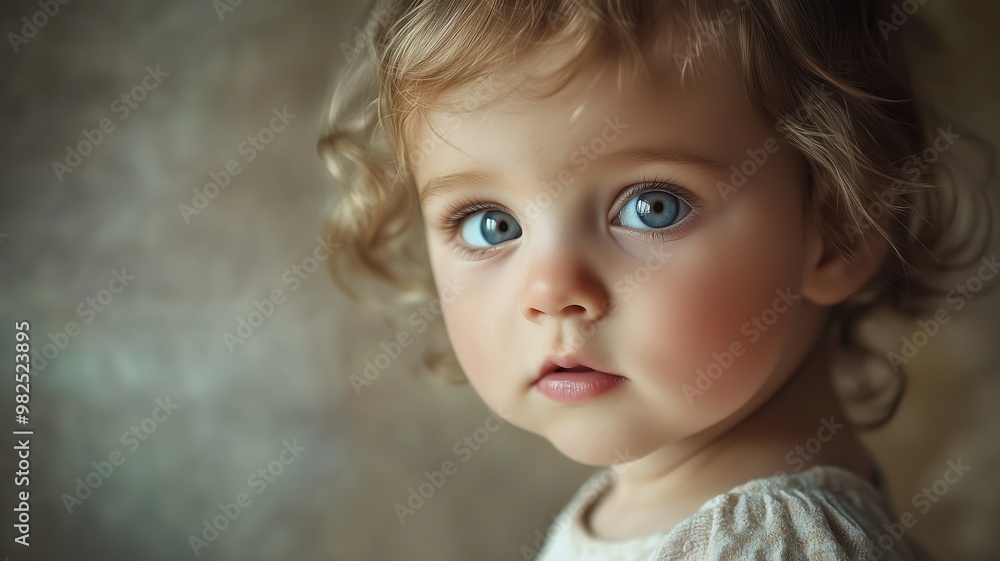 Happy baby smiling against a warm, golden bokeh background, creating a soft and joyful atmosphere. Happy baby smiling against a warm, golden bokeh background, creating a soft and joyful atmosphere.