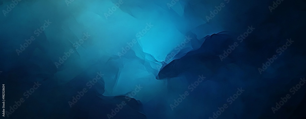Obraz premium An elegant website or textured paper design with an old blue paper background with a marbled vintage texture