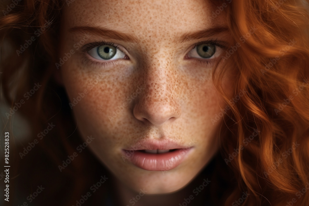 AI generated close up photo of a woman with skin problem AI generated close up photo of a woman with skin problem