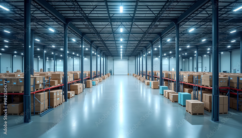 spacious and well-organized warehouse spacious and well-organized warehouse