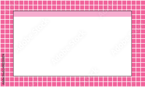 Checkered Pattern. Vector Notebook Texture. Abstract Psychedelic Pattern with Wavy Doodle Stripes.