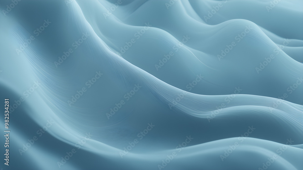 Fototapeta premium silk fabric blue wave background