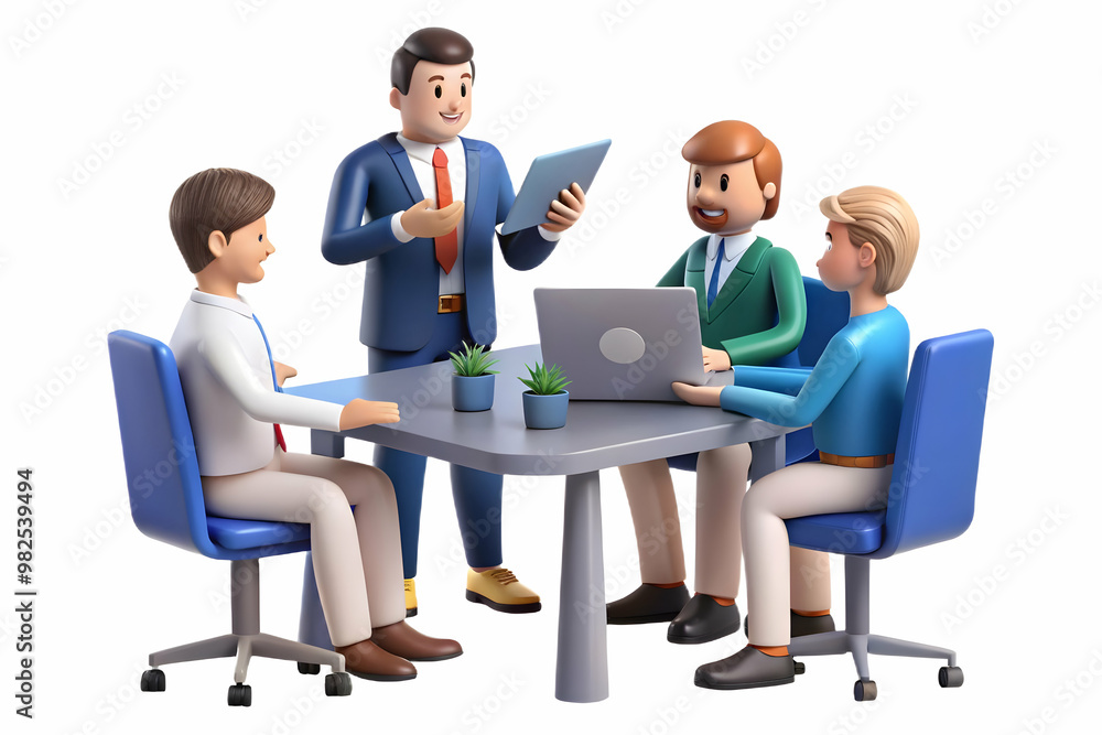 Candid Business Meeting: Team Collaborating on Innovative Coupon Strategy in Modern Office Setting | Dynamic Marketing and Promotion Ideas