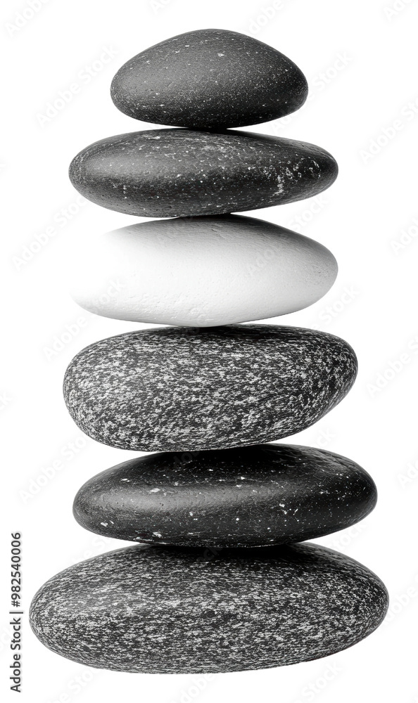 PNG Balanced stones in monochrome arrangement outdoors PNG Balanced stones in monochrome arrangement outdoors