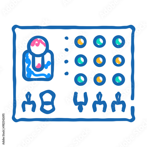 remote controle doodle icon sketch vector. remote controle sign. isolated symbol illustration