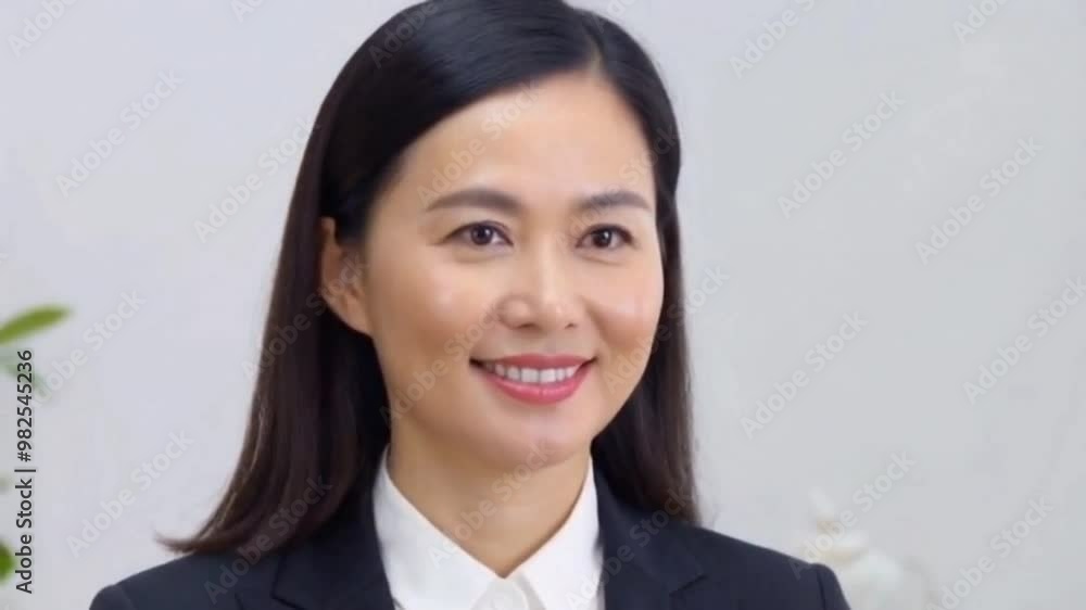 An Asian successful entrepreneur in a modern, professional environment, generated by AI An Asian successful entrepreneur in a modern, professional environment, generated by AI