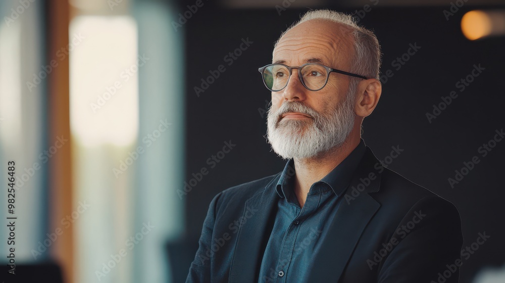 Senior Business Man Presenting Strategic Planning in a Corporate Environment Senior Business Man Presenting Strategic Planning in a Corporate Environment