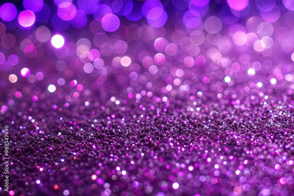 Sparkling purple glitter background with blurred bokeh Sparkling purple glitter background with blurred bokeh