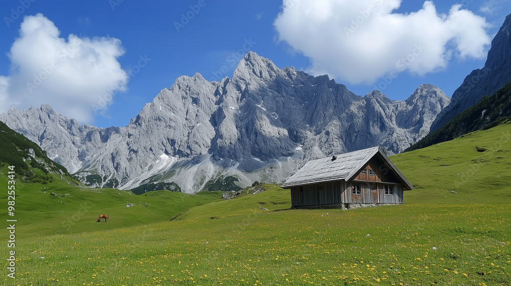 alpine meadow in the mountains alpine meadow in the mountains