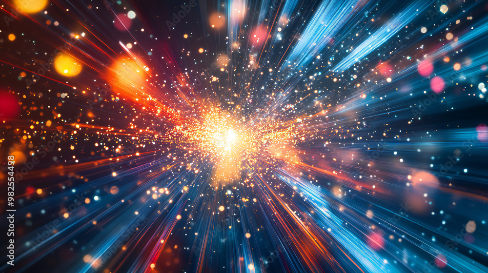 Dynamic abstract visualization of energy flow, featuring glowing orange and blue light trails, creating a futuristic and vibrant display. Dynamic abstract visualization of energy flow, featuring glowing orange and blue light trails, creating a futuristic and vibrant display.