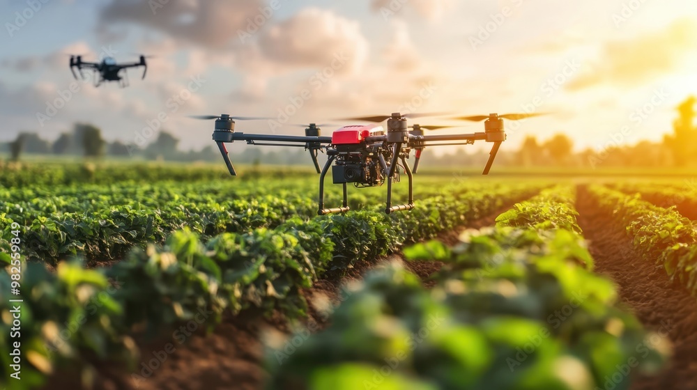 Agriculture production being optimized through modern technology and practices. Agriculture production being optimized through modern technology and practices.
