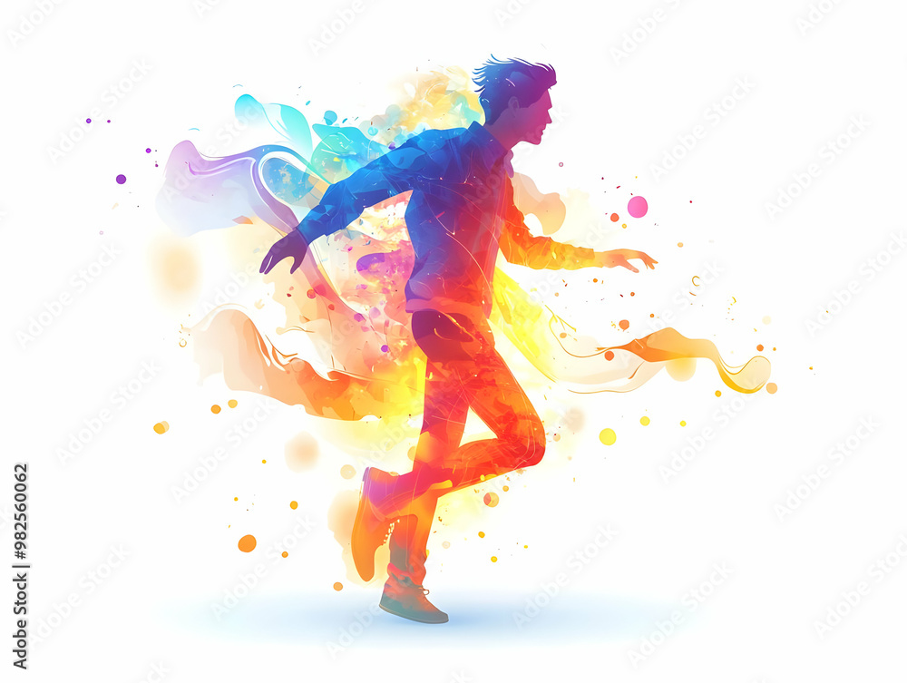 Obraz premium Vibrant Flat Glowing Retail Art Concept with Dynamic Light Effects for Modern Business Promotions and Advertising in Abstract Vector Design
