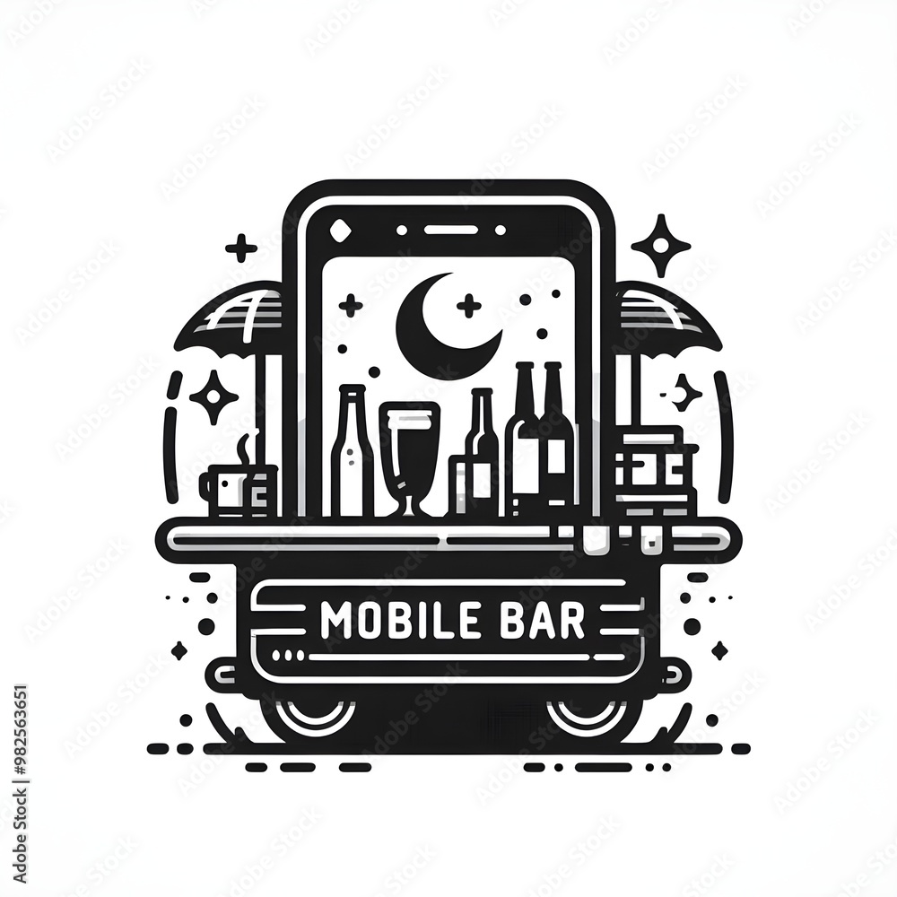 bar advertising in mobile phone, mobile bar logo bar advertising in mobile phone, mobile bar logo