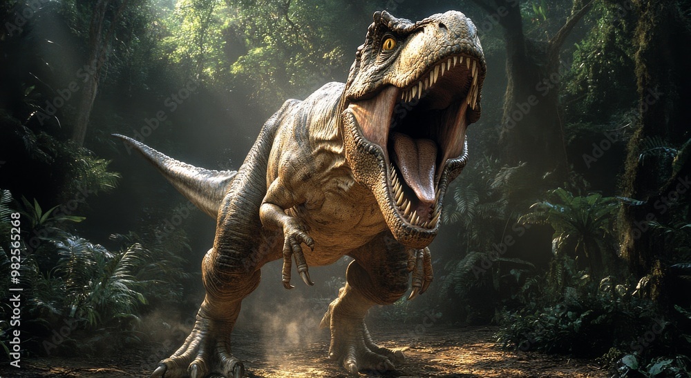 Fototapeta premium dinosaur jurassic animal prehistoric predator nature