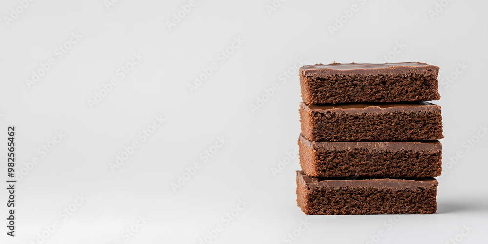 Close-Up of Little Chocolate Brownie Piece | Rich, Decadent Dessert with Fine Details Close-Up of Little Chocolate Brownie Piece | Rich, Decadent Dessert with Fine Details