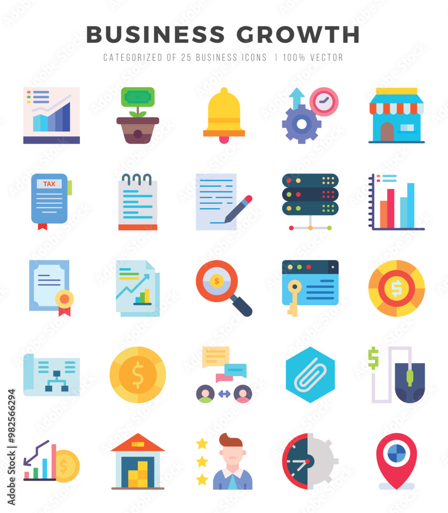 icons set. Business Growth for web. app. vector illustration. icons set. Business Growth for web. app. vector illustration.