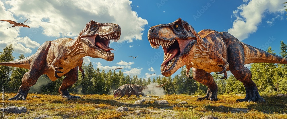 Fototapeta premium dinosaur jurassic animal prehistoric predator nature