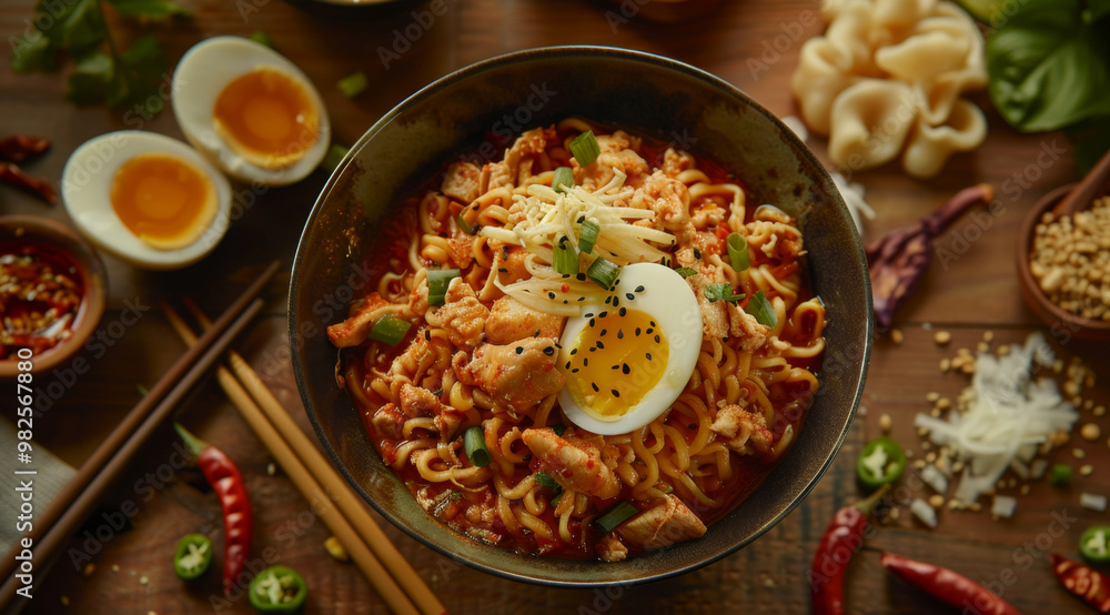 Schezwan Noodles or vegetable Hakka Noodles or chow mein is a popular Indo-Chinese recipes, served in a bowl or plate with wooden chopsticks. selective focus. Schezwan Noodles or vegetable Hakka Noodles or chow mein is a popular Indo-Chinese recipes, served in a bowl or plate with wooden chopsticks. selective focus.