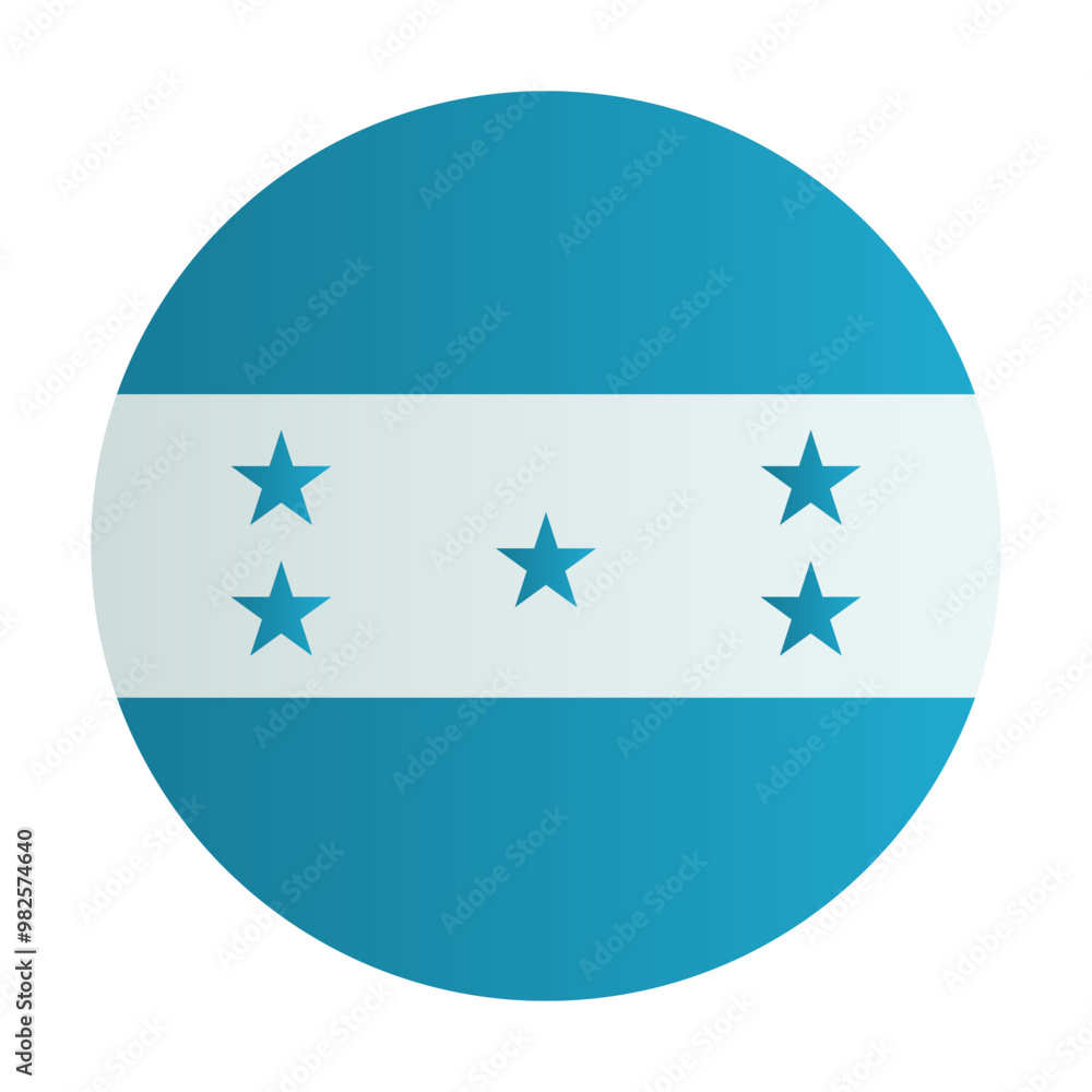 Honduras national flag badge. Coutry identity circle Honduras national flag badge. Coutry identity circle