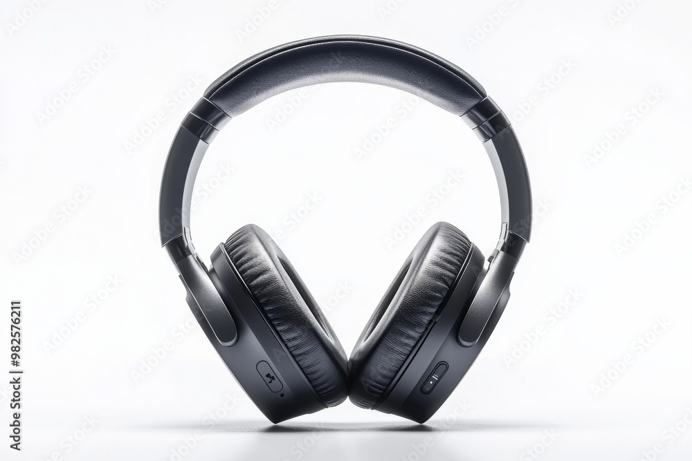 Modern Wireless Headphone Mockup Isolated created with Generative AI Modern Wireless Headphone Mockup Isolated created with Generative AI
